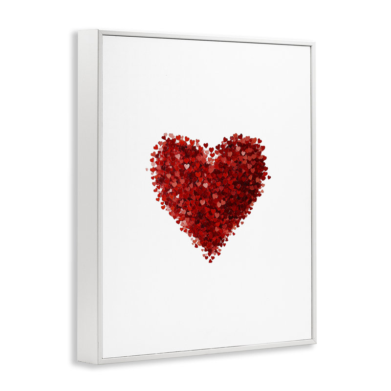 Cluster of Hearts Shaped Giclee, design par Christine Simpson Art, H 14 po x l 11 po