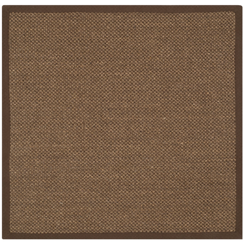 Tapis brun en jute / sisal, Carré 6 pi