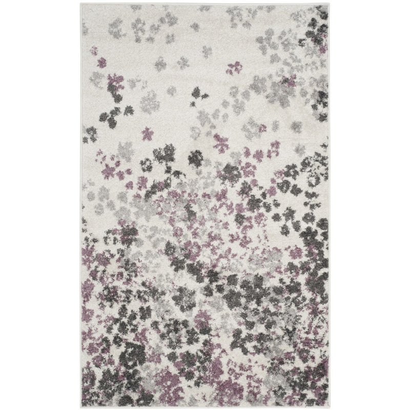 Gall Floral Hand Woven Area Rug, Rectangle 122 x 183 cm