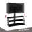 Multi-Function Angle And Height Adjustable Tempered Glass TV Stand With Swivel And Wire Management, Ideal For Modern Living Rooms