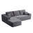 Left L Shaped Sectional Couch (Gray)-61732554