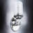 Engelberta Steel Armed Sconce-1893284994