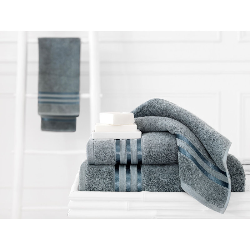 Arcadia Bath Sheet, Gray/Blue
