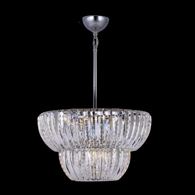 Fontana 9 LT Chrome/Clear Pendant Allegri