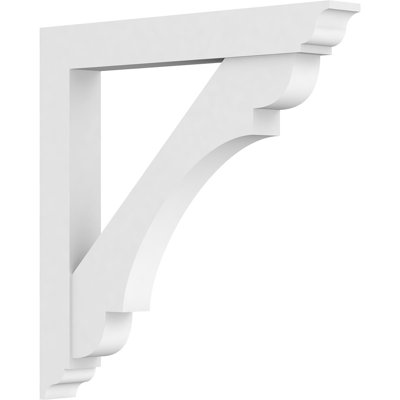 3"W x 30"D x 30"H Standard Olympic Architectural Grade PVC Bracket with Traditional Ends