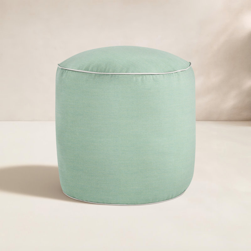 Repose-pieds extérieur rembourré Demi avec coussin Sunbrella®, Toile spa Sunbrella®