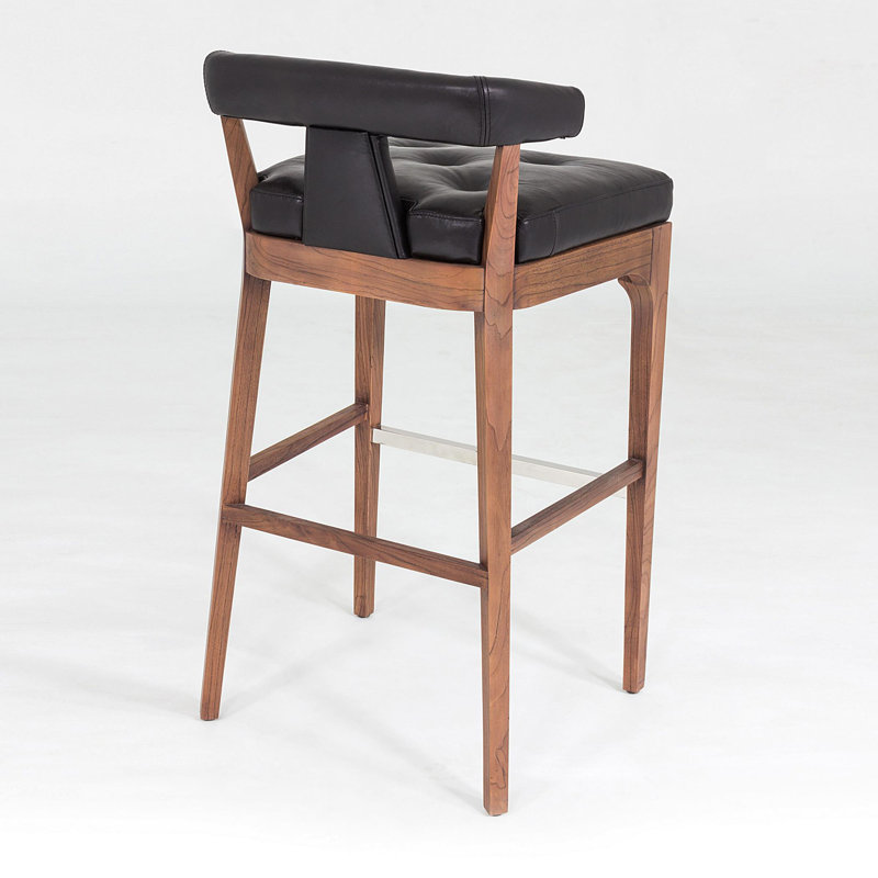 Moderno Stool, Bar Stool (31" Seat Height), Black
