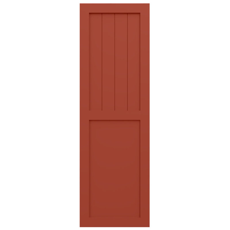 Volets à panneau plat, 18'', Orange, 66''