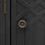 Armoire de rangement courbée avec 4 portes et tablettes réglables-112348275