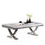 Table basse moderne de style glamour avec structure en métal et piédestal 18 mm