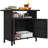 Outsunny Wicker Outdoor Storage Cabinet, Rattan Outdoor Bar Table with 2 Doors and Shelf, Outdoor Buffet Cabinet Sideboard with Metal Slatted Countertop for Poolside, Patio, Backyard-107382608