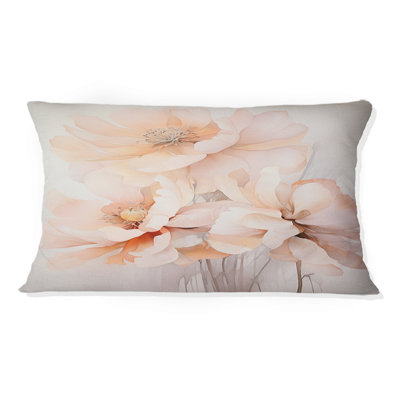 Crème orange abstrait Still Lifes - Coussin décoratif imprimé Abstract Lifes