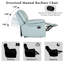 Ensemble de salon inclinable manuel en cuir 2 pièces, conception près du mur, avec siège confortable en mousse et ressorts ensachés-2116303988