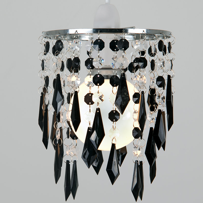 21cm H Plastic Novelty Pendant Shade ( Screw On ), Black