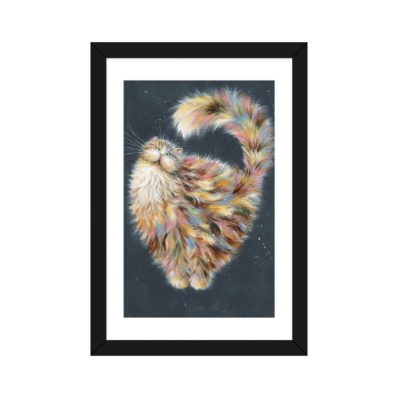 Patapoufette par Kim Haskins-impression d’art graphique, Papier avec cadre noir, H 24 po x l 16 po x P 1 po