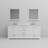 Dukes 80"  Double Vanity, Square Sinks And 30" Mirrors W/ Faucets-731381988-787786599