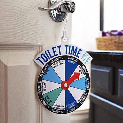 Toilet Time Spinner Sign