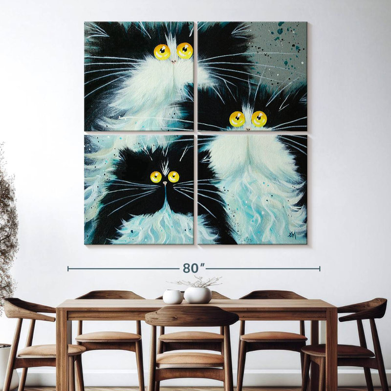 Brampt Meet The Purrents, 74'' H x 74'' W
