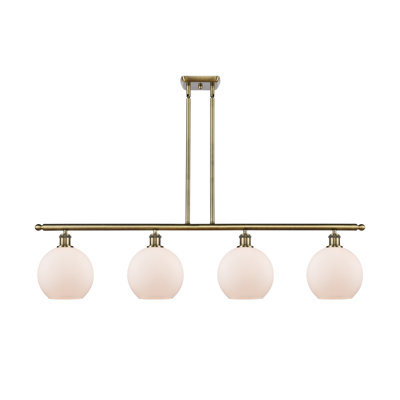 Luminaire suspendu linéaire à 4 lumières pour îlot de cuisine Hamida
