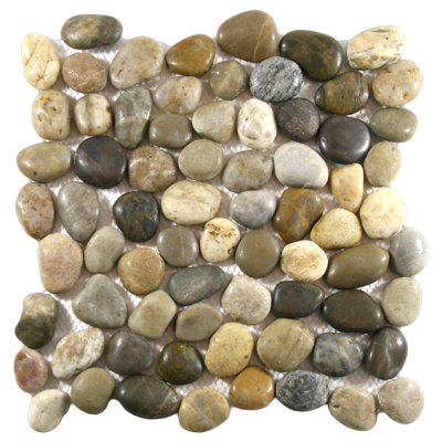 Pecos Cobblestone Natural Stone Mosaic Tile Random Sized - 1 Sq. Ft. Per Box Indoor Use