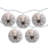 10-Count White Spider In Web Paper Lantern Halloween Lights  Clear Bulbs