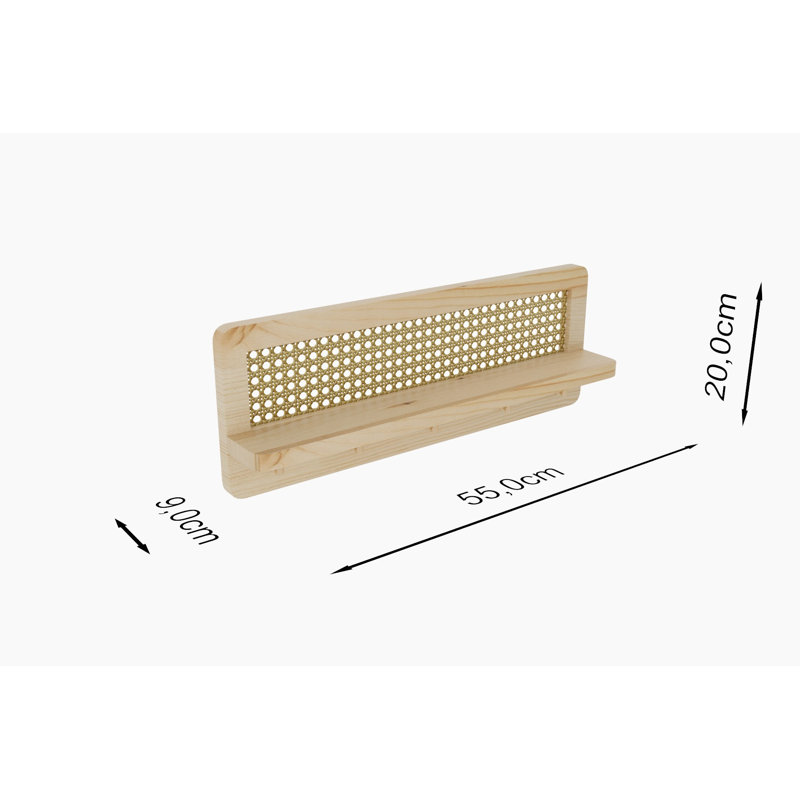 Locelso Wood Floating Shelf