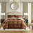 4 Piece Brown Comforter Set Brown-137644145-137644144