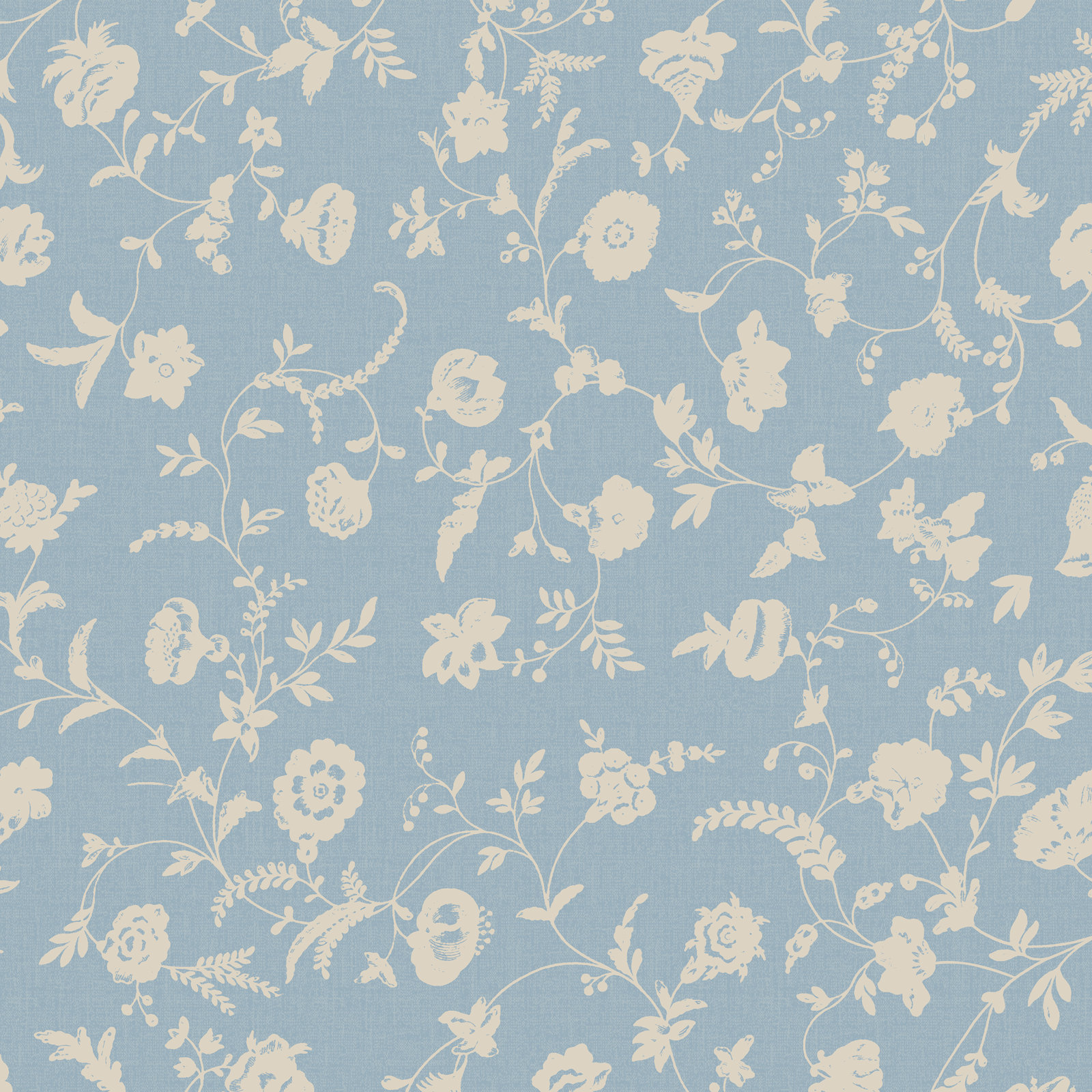 Hadley Upholstered Bed, King, Robina Floral Chambray