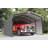Arrow 20 x 12 ft Eggshell Carport with 2-sided Enclosure-100015444