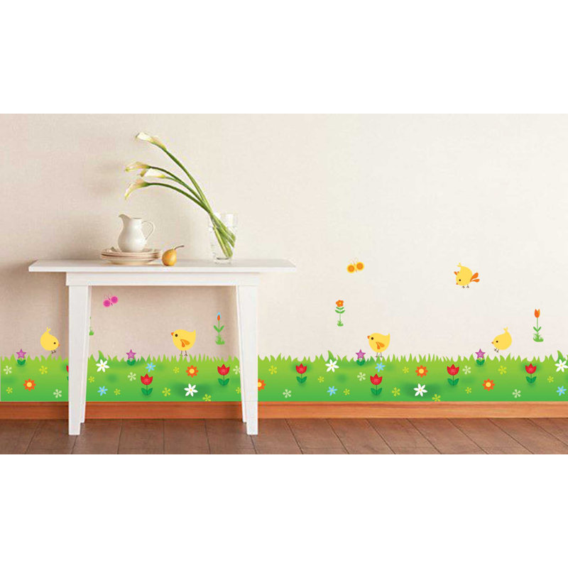 Little Chick Grass Wall Decal
