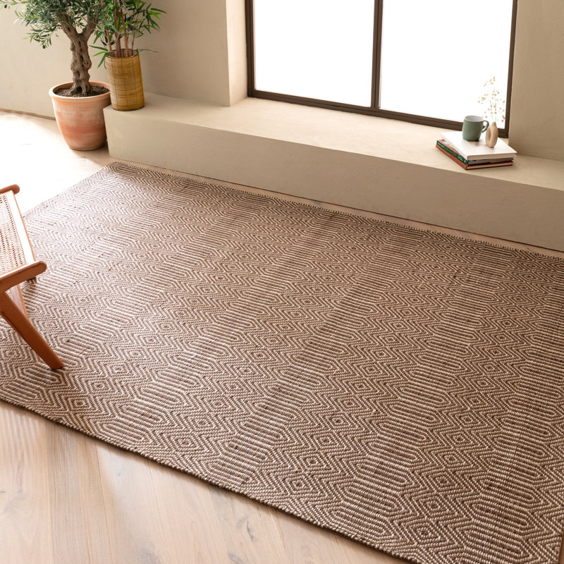 Bannister Geometric Flatweave Area Rug, Rectangle 200 x 300cm