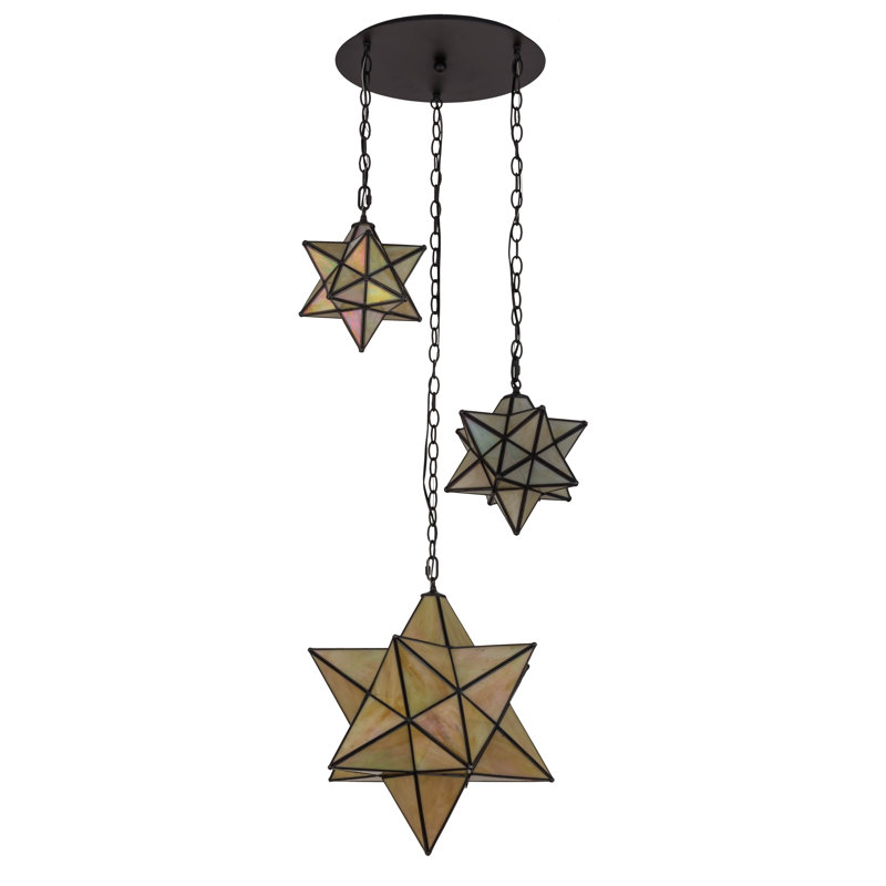 Beaudoin 3 - Light Oil Rubbed Bronze Cluster Pendant