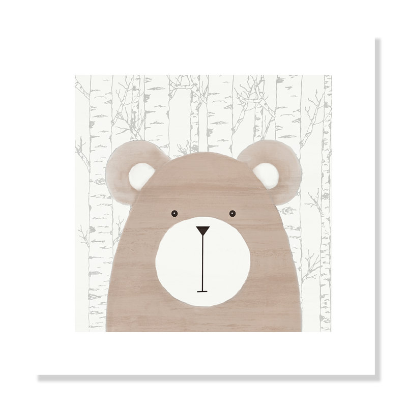 Impression sur papier Woodland Friends, H 16 po x l 16 po x P 1 po