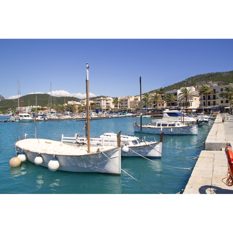 Andratx Port Marina by LUNAMARINA - Wrapped Canvas Print, 30cm H x 46cm W x 3.8cm D