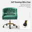 Chaise de travail en velours Doreen-1220209881