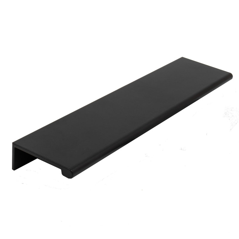 6" Center to Center Finger Pull, Matte Black