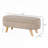 43.3" Teddy Fleece Bench