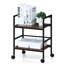 Zaylee 44.7cm W Metal Shelving Unit with Wheels-826158603