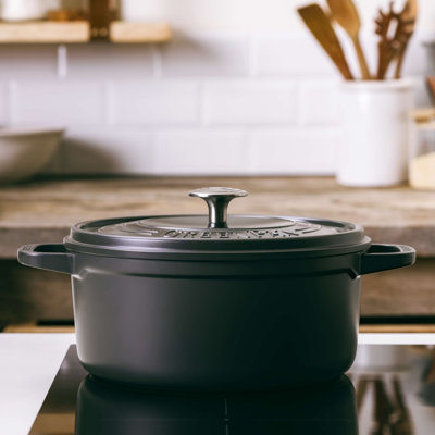 Greenpan Featherweights Dutch Oven 22cm 3 Litre - Black