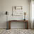 64" Retro Solid Wood Console Table - Narrow Sofa Table Behind Couch (Entryway Hallway Table with Waterproof Top)
