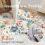 Floral Machine Tufted 90cm X 150cm Area Rug