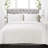 Ava Diamond Oversized Cotton Quilt White 3Pc Set Cal King-74777903-74777904