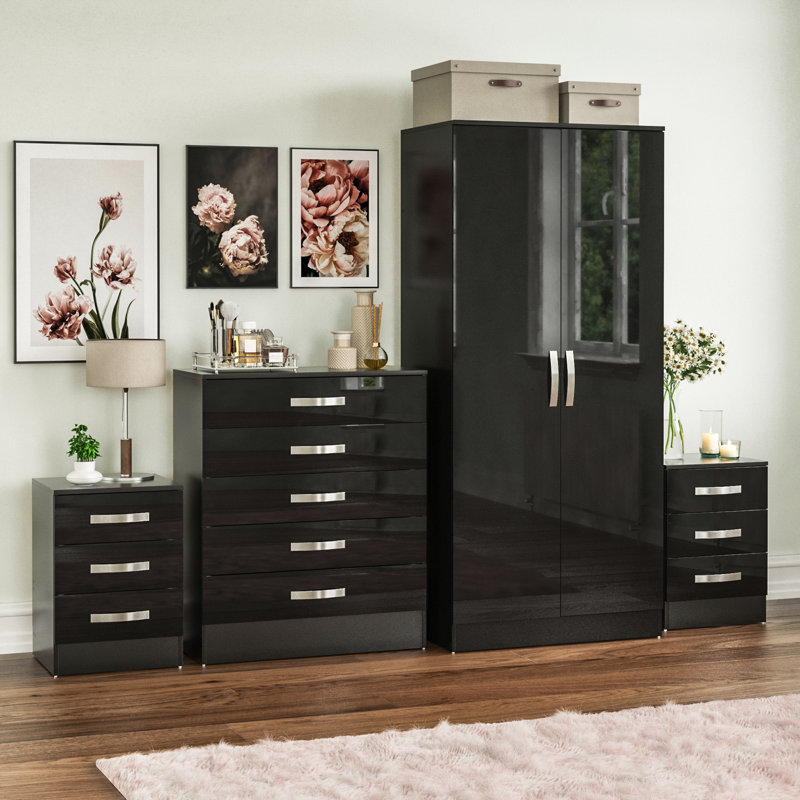 Arkadij Piece Bedroom Set, Black