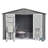 Metal Garden Sheds 8Ftx10ft Outdoor Storage Sheds Grey (Old Sku:W1350S00016)-117289648-117289652