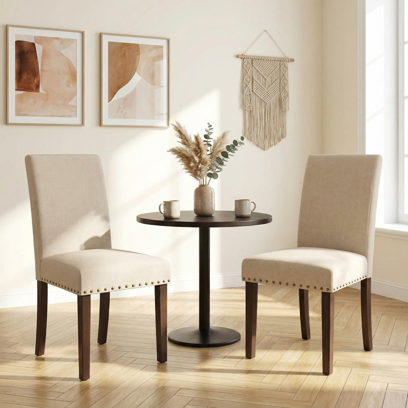 48cm H Dining Chair in Beige