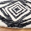 Tapis en laine et coton touffeté à la main Kavin avec latex Southwestern-796934034