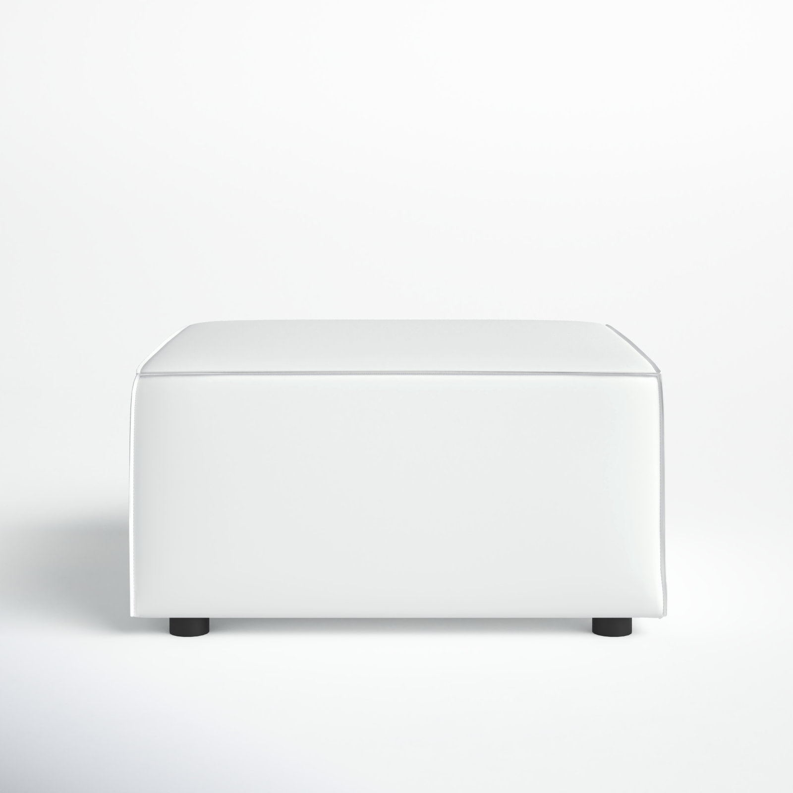 Modway Saybrook Patio Ottoman, White