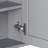 Bathroom Wall Storage Cabinet With Mirror, Medicine Cabinet With Adjustable Wood Shelf & Doors, Mounted Storage Cabinets With 6 Open Shelves, Gray-1363583917