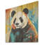 Pop Art Coloful Panda II - Panda Animal On Wood Print-895966460