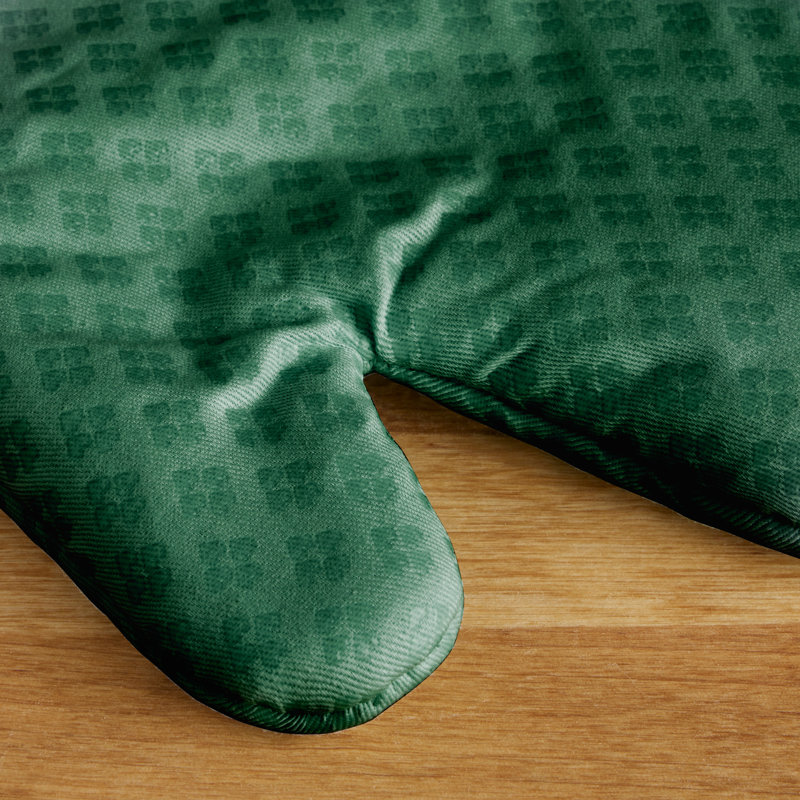 KitchenAid Asteroid Solid Textured Oven Mitt, Dark Green